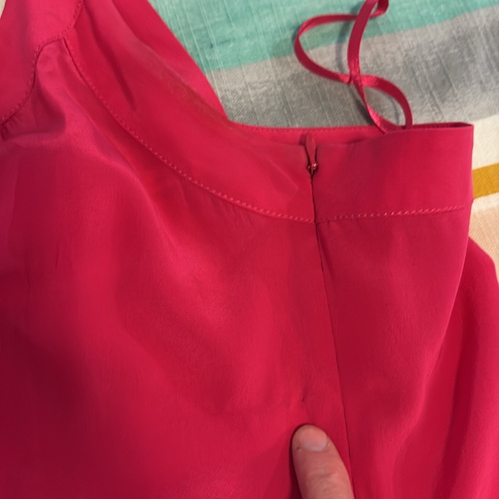 Elegant hot pink silk dress - Picture 9 of 9